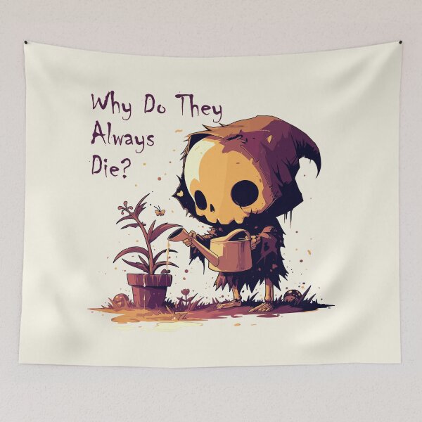 Item preview, Death's Gardening Misadventures: The Struggle to Keep Plants Alive designed and sold by myanko.