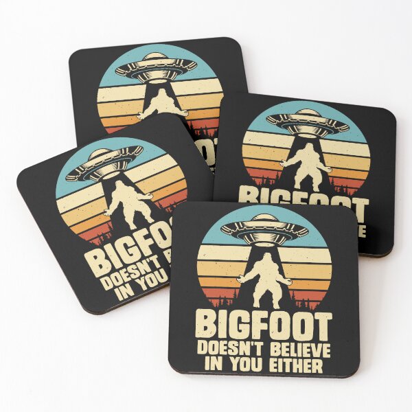 Item preview, Funny Bigfoot Doesn't Believe In You Either, Retro Style Lover designed and sold by ArtByKatti.