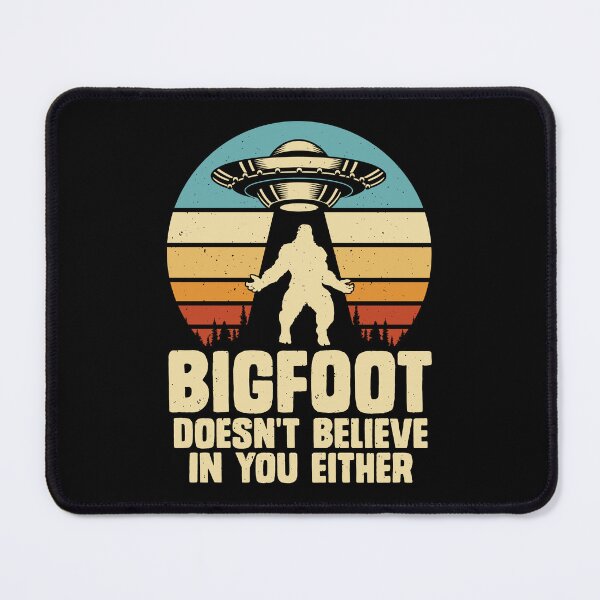 Item preview, Funny Bigfoot Doesn't Believe In You Either, Retro Style Lover designed and sold by ArtByKatti.