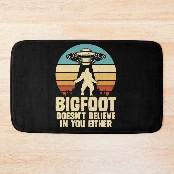Item preview, Funny Bigfoot Doesn't Believe In You Either, Retro Style Lover designed and sold by ArtByKatti.
