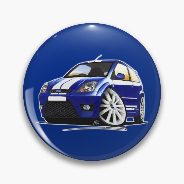 Item preview, Ford Fiesta ST (Facelift) Blue designed and sold by Yeomans Cartoons.