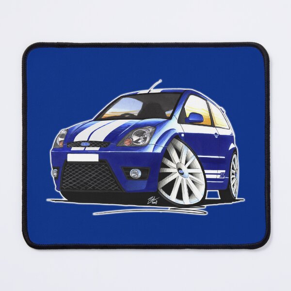 Item preview, Ford Fiesta ST (Facelift) Blue designed and sold by Yeomans Cartoons.