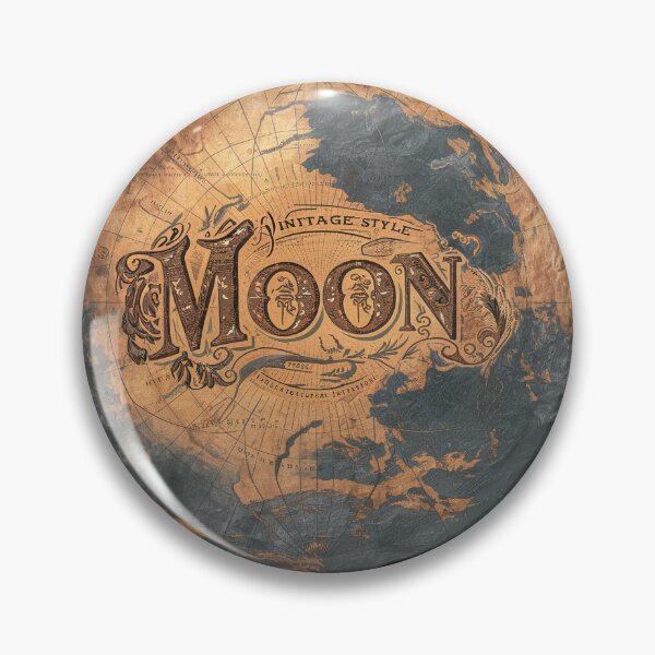 Item preview, Vintage Moon Map T-Shirt | Antique Lunar Chart Tee, Astronomy moon designed and sold by TrendyGraphTees.