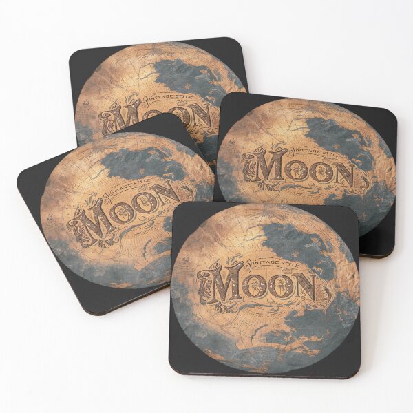 Item preview, Vintage Moon Map T-Shirt | Antique Lunar Chart Tee, Astronomy moon designed and sold by TrendyGraphTees.
