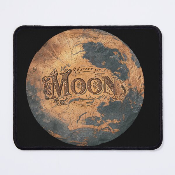 Item preview, Vintage Moon Map T-Shirt | Antique Lunar Chart Tee, Astronomy moon designed and sold by TrendyGraphTees.