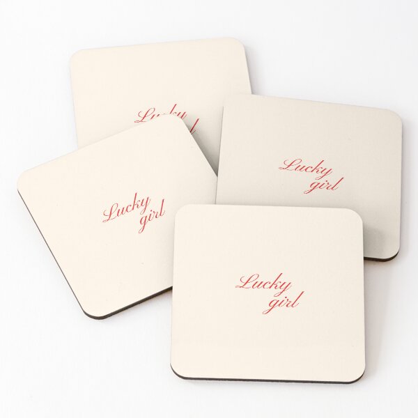 Item preview, Lucky Girl Pastel Aesthetic Pinterest Minimalist Art Design designed and sold by pointense.