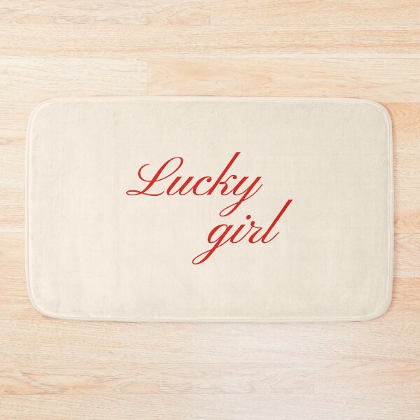 Item preview, Lucky Girl Pastel Aesthetic Pinterest Minimalist Art Design designed and sold by pointense.