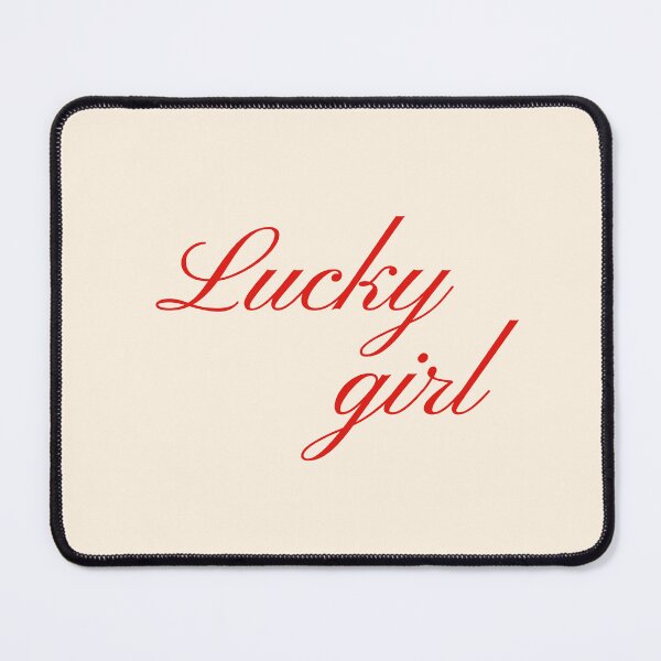 Item preview, Lucky Girl Pastel Aesthetic Pinterest Minimalist Art Design designed and sold by pointense.