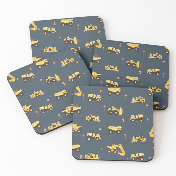 Item preview, Earth Moving Vehicles - Blue Steel designed and sold by Catherine Wallace Art.
