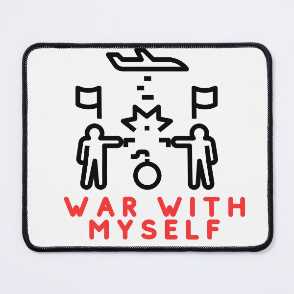 Item preview, War With Myself: Visual Expression of Inner Struggles designed and sold by Colorful-Garden.