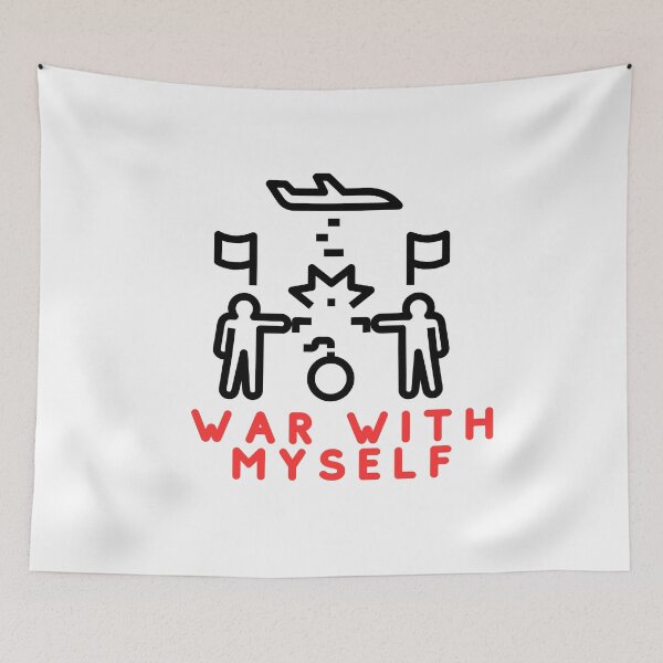 Item preview, War With Myself: Visual Expression of Inner Struggles designed and sold by Colorful-Garden.