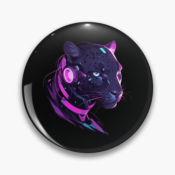 Item preview, Cyber Black Panther // Black Panther // Cool Animal // Cyber Animal // Future Animal Art // Animal Warrior // Animal Cute Art // Gaming Aesthetic stickers designed and sold by SMARTKIT  DESIGNAGENCY.