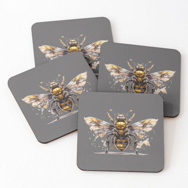 Artikelvorschau, Eine Steampunk Biene als Aquarell entworfen und verkauft von Rose Design & Photos.
