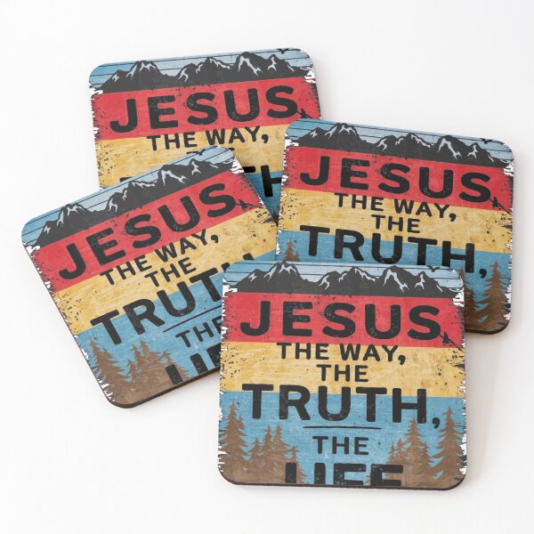 Item preview, Christian Bible Quote Jesus The Way Truth Life Women Men Kid designed and sold by imad  triake.