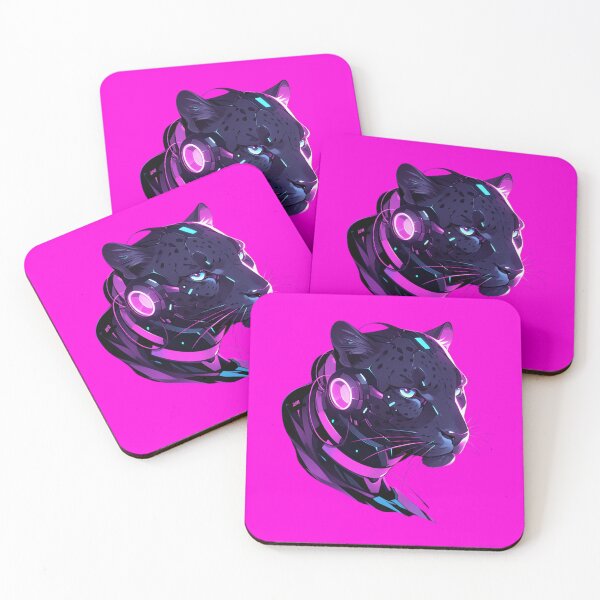 Item preview, Cyber Black Panther Futuristic Aesthetic  designed and sold by SMARTKIT  DESIGNAGENCY.