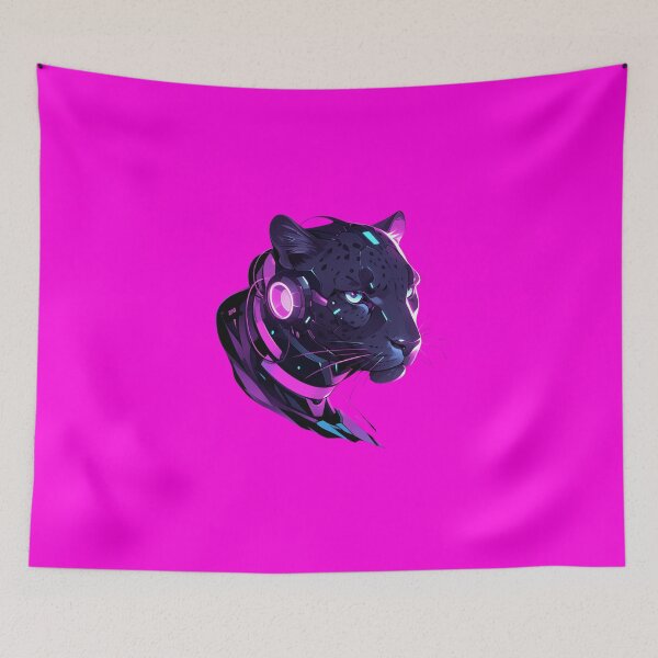 Item preview, Cyber Black Panther Futuristic Aesthetic  designed and sold by SMARTKIT  DESIGNAGENCY.