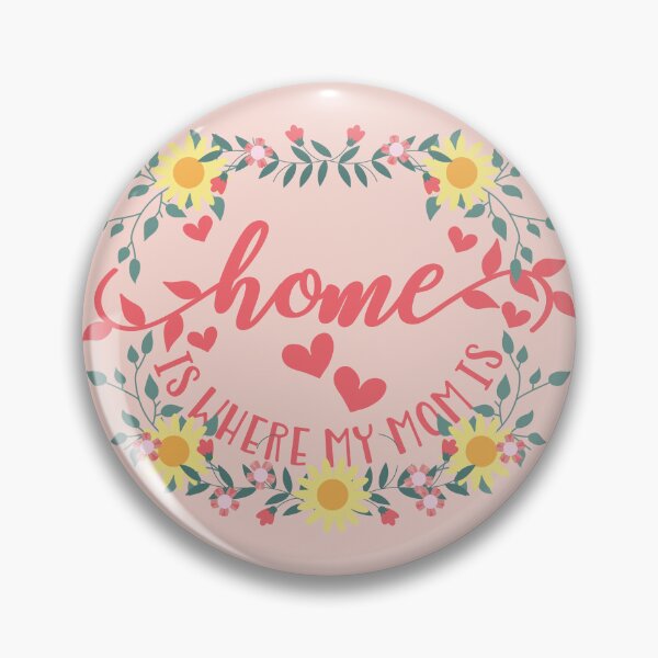 Item preview, El hogar es donde está mi mamá: diseño floral en colores pastel designed and sold by pixelspantry.