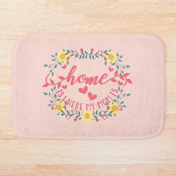 Item preview, El hogar es donde está mi mamá: diseño floral en colores pastel designed and sold by pixelspantry.
