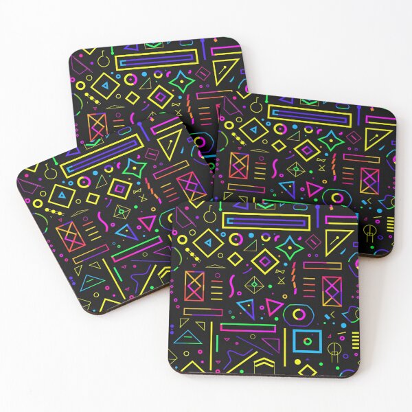 Item preview, Geometric Dance of Neon and Night designed and sold by palmyst.