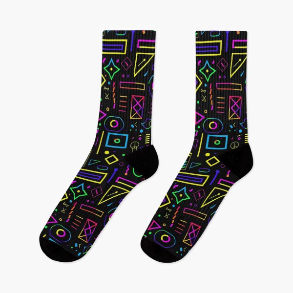 Item preview, Geometric Dance of Neon and Night designed and sold by palmyst.