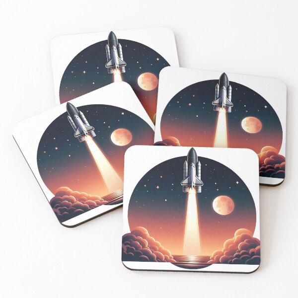 Item preview, Sticker of Launching of Rocket from Launch Pad designed and sold by creativekrish.