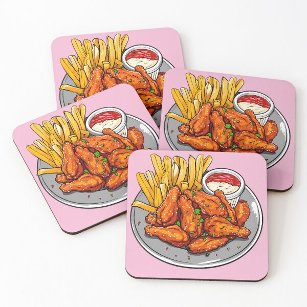 Artikelvorschau, Scharfe Chicken Wings und Pommes entworfen und verkauft von sakurashorty.