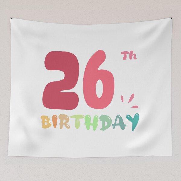 Item preview, Happy 26th Birthday designed and sold by SimpleP.