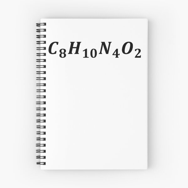 Item preview, cafeine molecule, chemistry and coffee designed and sold by NoetherSym.