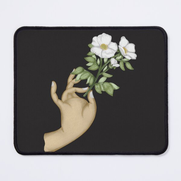 Item preview, Woman hand holding white flower designed and sold by pinkyfish1010.