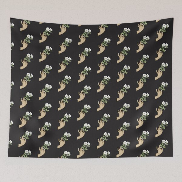 Item preview, Woman hand holding white flower designed and sold by pinkyfish1010.