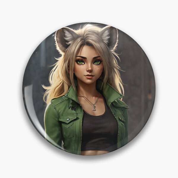 Item preview, Anthro Hyena Girl in Green - Lysara designed and sold by NerdscapeDC.