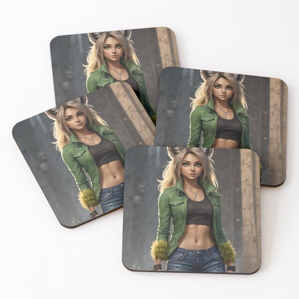 Item preview, Anthro Hyena Girl in Green - Lysara designed and sold by NerdscapeDC.