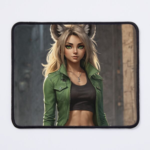 Item preview, Anthro Hyena Girl in Green - Lysara designed and sold by NerdscapeDC.