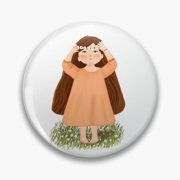 Item preview, Girl with a daisy crown designed and sold by DamlaTurgut.