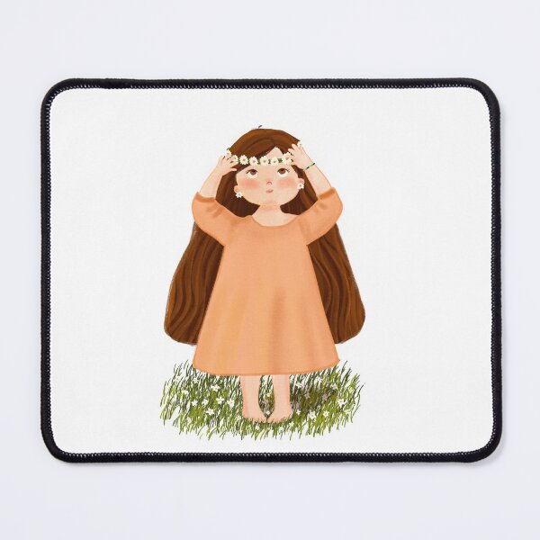 Item preview, Girl with a daisy crown designed and sold by DamlaTurgut.