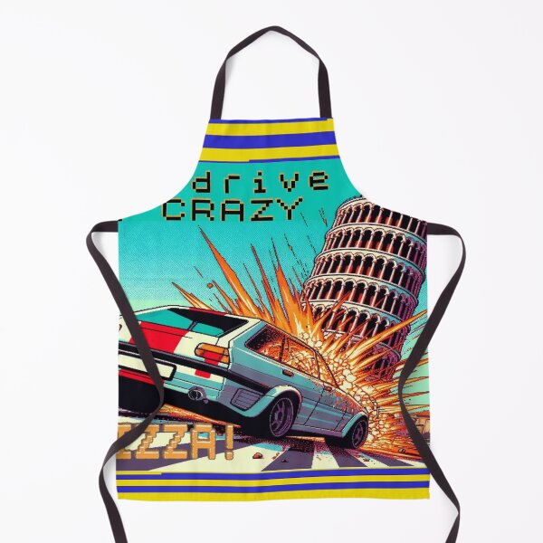 Item preview, “Crash Course to Pisa: A Whimsical Drive Straight to PIZZA!” designed and sold by floryweb.