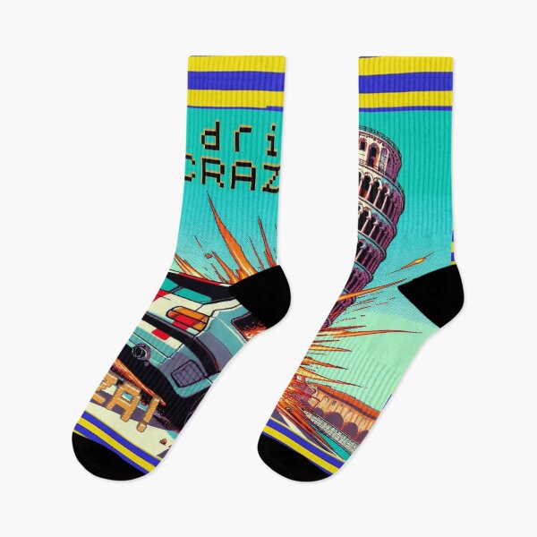 Item preview,  “Crash Course to Pisa: A Whimsical Drive Straight to PIZZA!” designed and sold by floryweb.