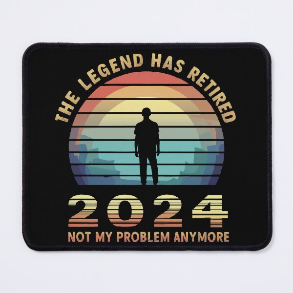 Item preview, 2024 The Legend Has Retired designed and sold by Angry Swan Designs.