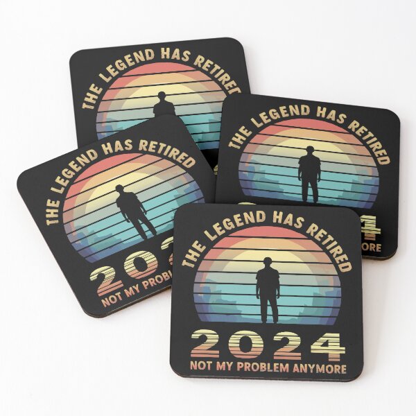 Item preview, 2024 The Legend Has Retired designed and sold by Angry Swan Designs.