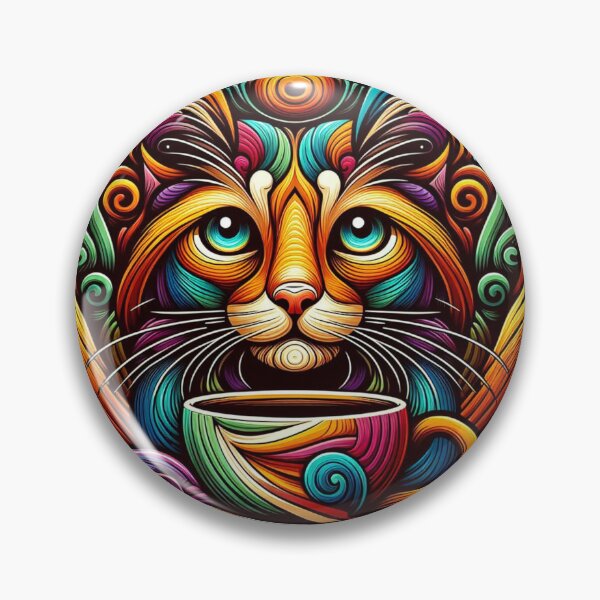 Item preview, Cat With Coffee Vintage Artistic designed and sold by SilverLook48.