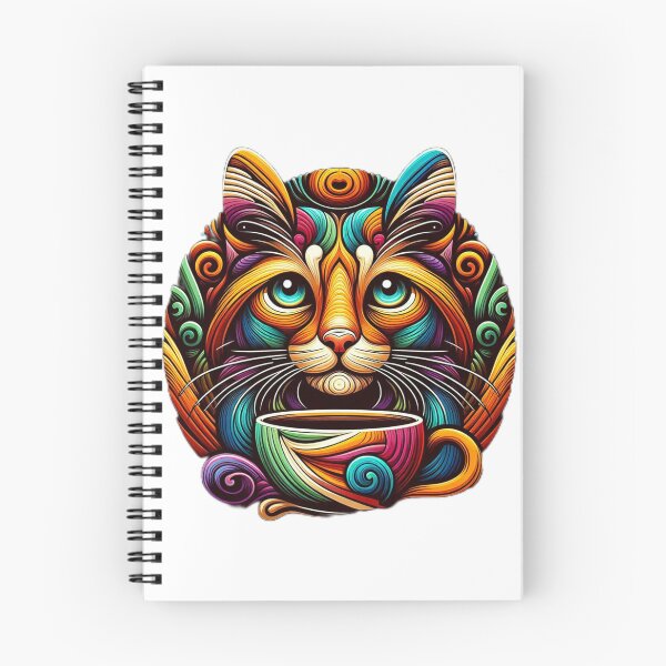 Item preview, Cat With Coffee Vintage Artistic designed and sold by SilverLook48.