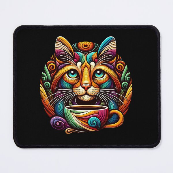 Item preview, Cat With Coffee Vintage Artistic designed and sold by SilverLook48.