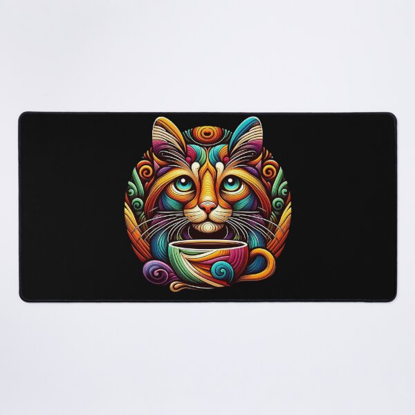 Item preview, Cat With Coffee Vintage Artistic designed and sold by SilverLook48.