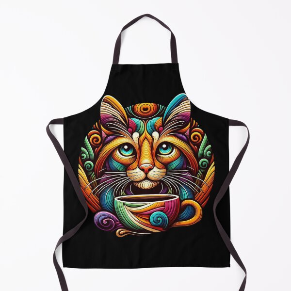 Item preview, Cat With Coffee Vintage Artistic designed and sold by SilverLook48.