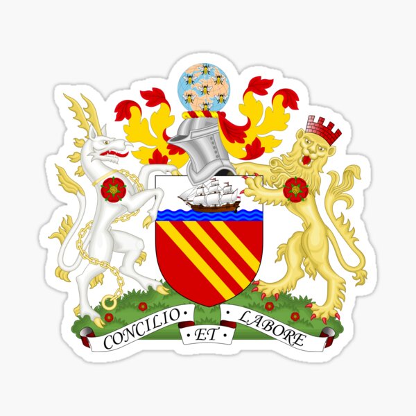 Item preview, Manchester Coat of Arms, England designed and sold by PZAndrews.