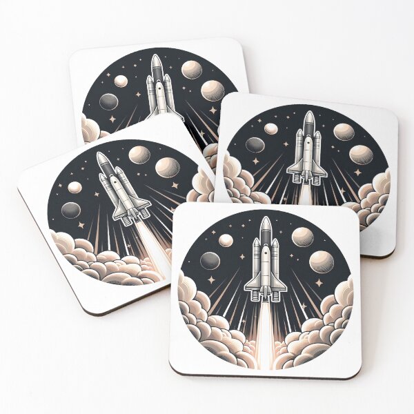 Item preview, Sticker of Launching of Rocket from Launch Pad designed and sold by creativekrish.
