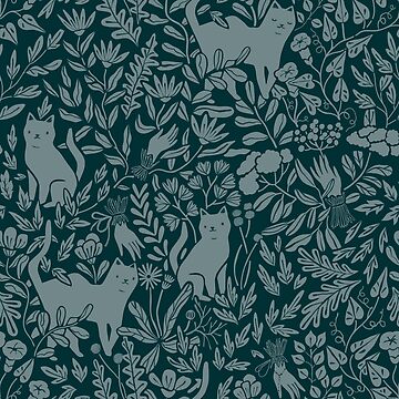Aperçu de l'œuvre Chats victoriens et plantes d'été de kostolom3000