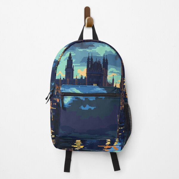 Item preview, London Big Ben at Night Pixel Art designed and sold by SaintCurio.
