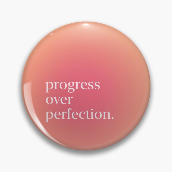 Item preview, Progress Over Perfection Pastel Aesthetic Pinterest Minimalist Art Design designed and sold by pointense.