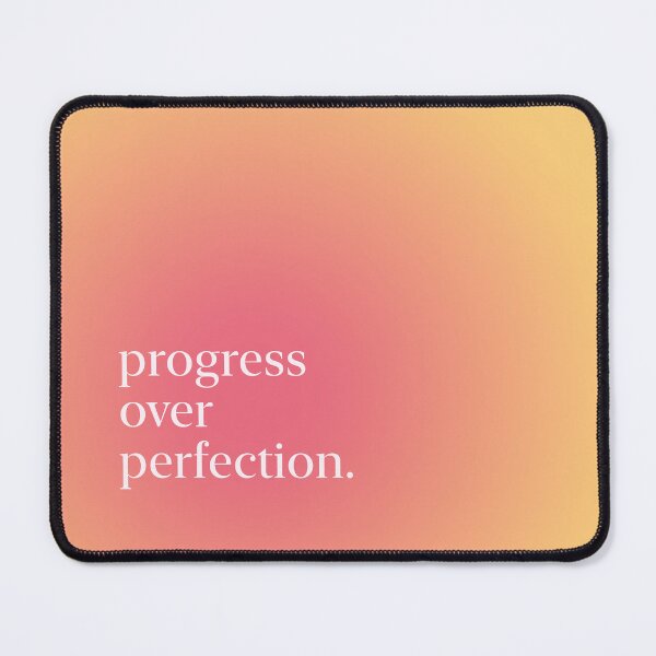 Item preview, Progress Over Perfection Pastel Aesthetic Pinterest Minimalist Art Design designed and sold by pointense.